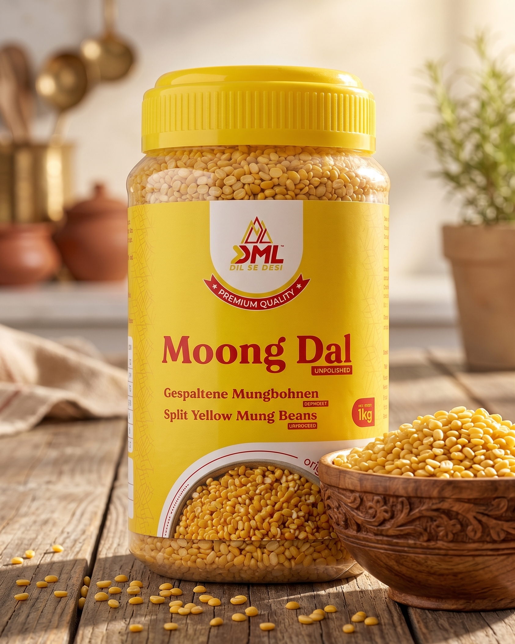 Premium Moong Dal (Split Yellow Lentils)